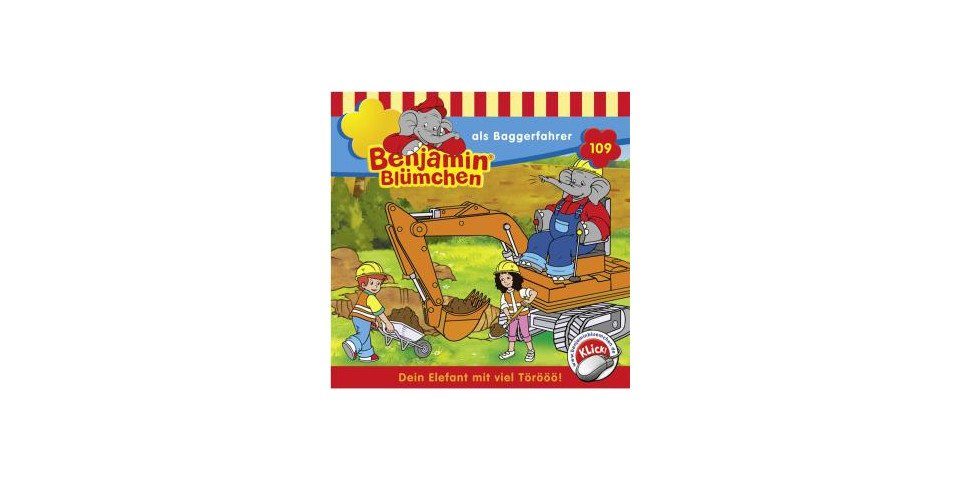 Hörspiel-CD Benjamin Blümchen 109 - als Baggerfahrer