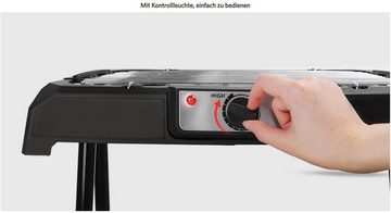 Aigostar Elektrogrill Elektrogrill für draußen mit Ständer, 2000,00 W, Elektro Standgrill, Planchagrillplatte