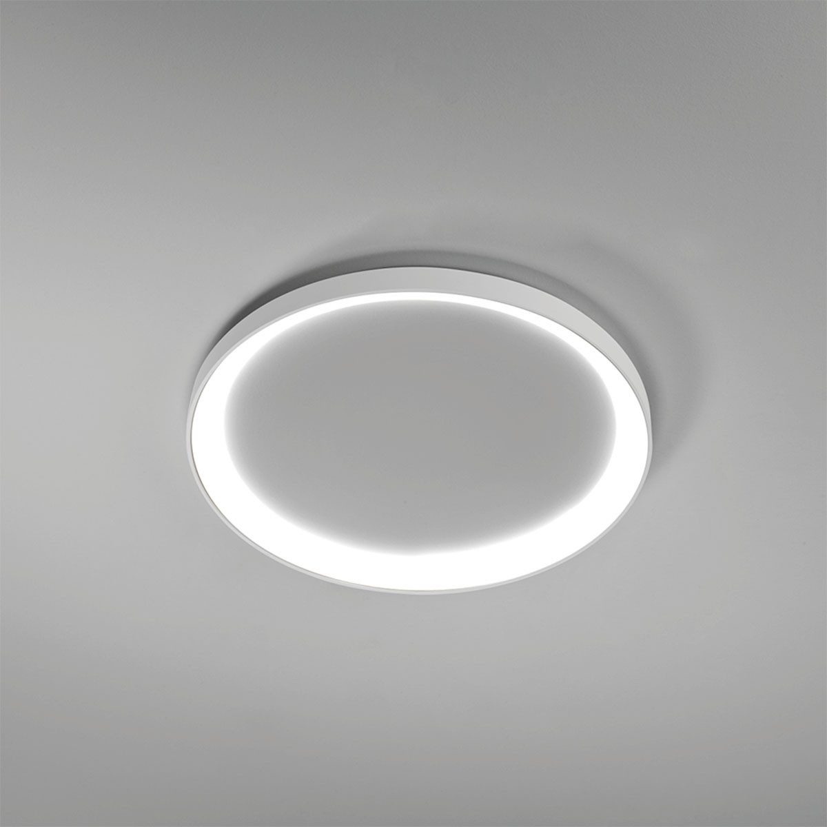 Vivida International Deckenleuchten Lifering-R Deckenleuchte, Weiß, Ø: 58 cm, LED wechselbar, Warmweiß, Deckenlampe