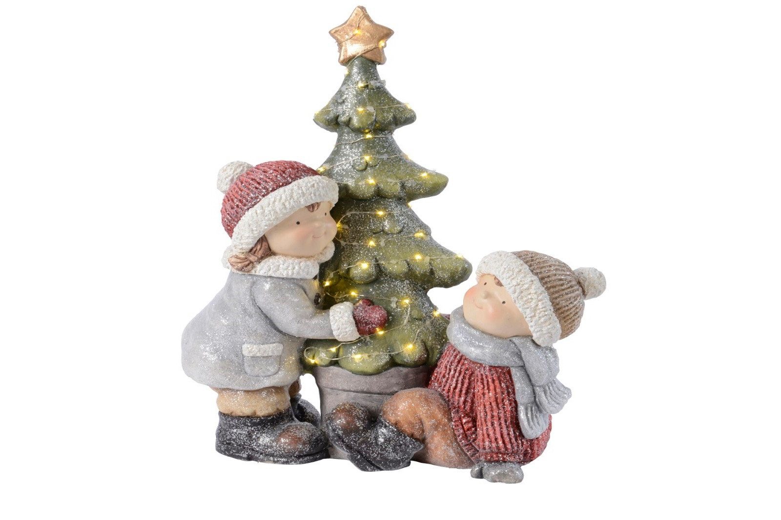 Lumineo LED Dekoobjekt LED Deko Figur Kinder Weihnachtsbaum Polymagnesium H günstig online kaufen