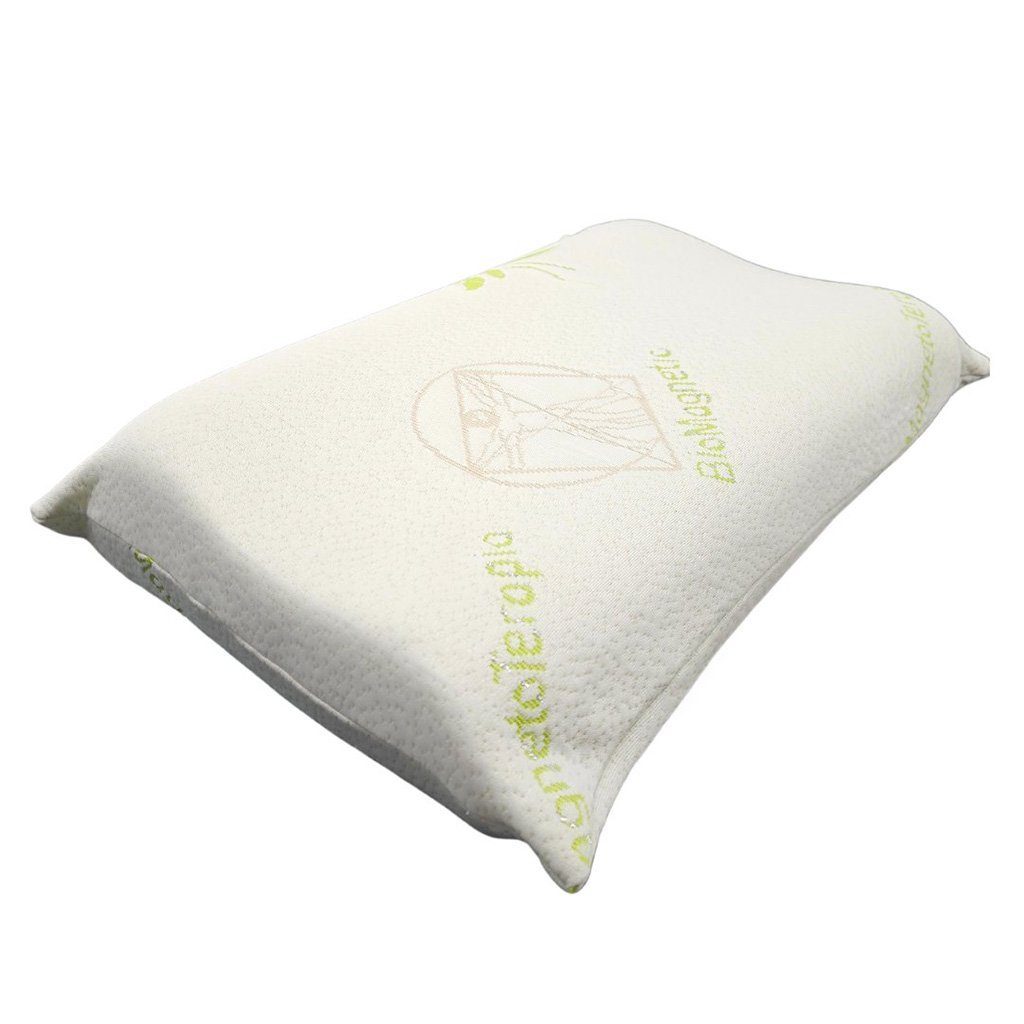 Schlafkissen Comfort Silver Memory Foam Pillow - Druckentlastung, Aloe Vera Premium, scarnatti, Seitenschläfer, Bauchschläfer, Rückenschläfer, Set, 1-tlg, anatomisches Wellendesign, zervikale Unterstützung 30x50x8/11cm