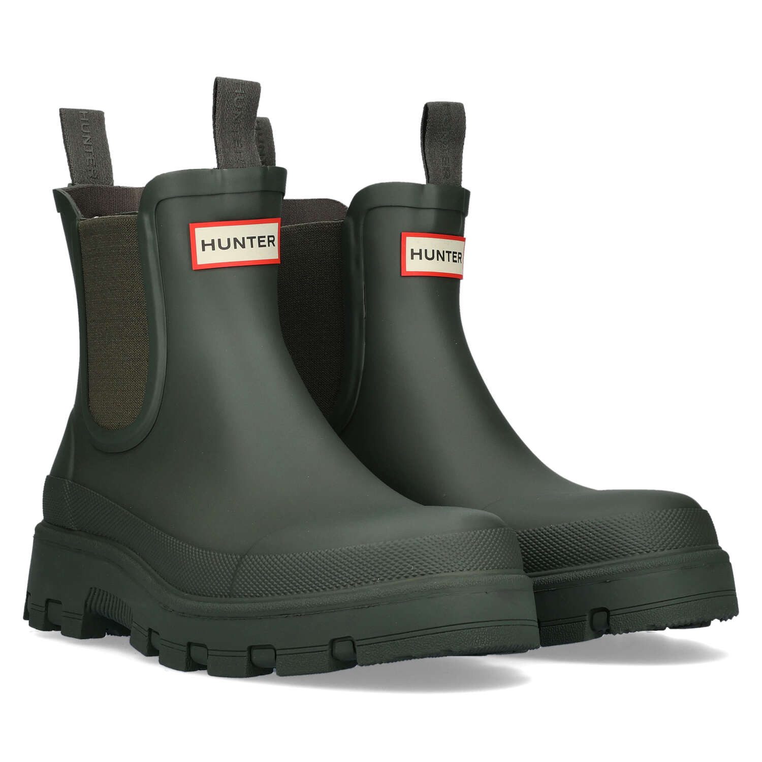 Hunter Hunter Elements Elastic Chelsea Boot Dark Olive Sneaker