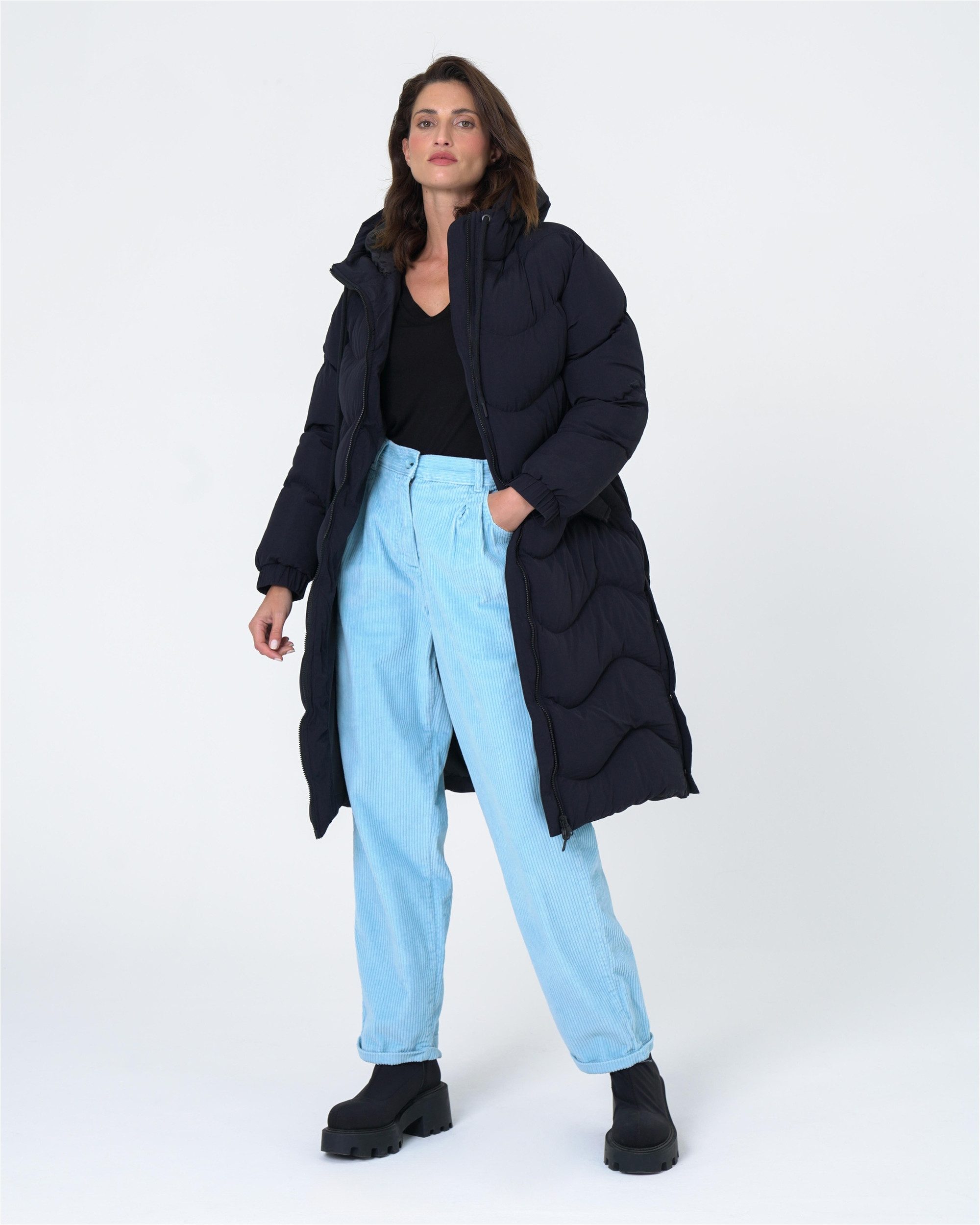 freshlions Steppmantel (1-tlg) mit langem Schnitt günstig online kaufen