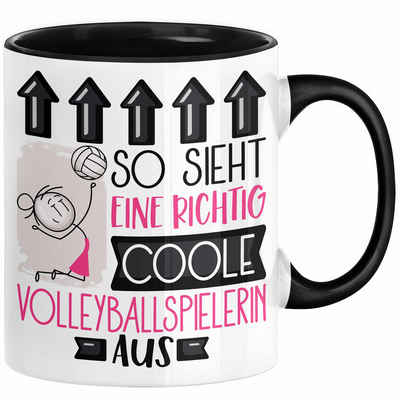 Trendation Tasse Volleyballspielerin Geschenk Tasse Lustig Geschenkidee für Volleyballs