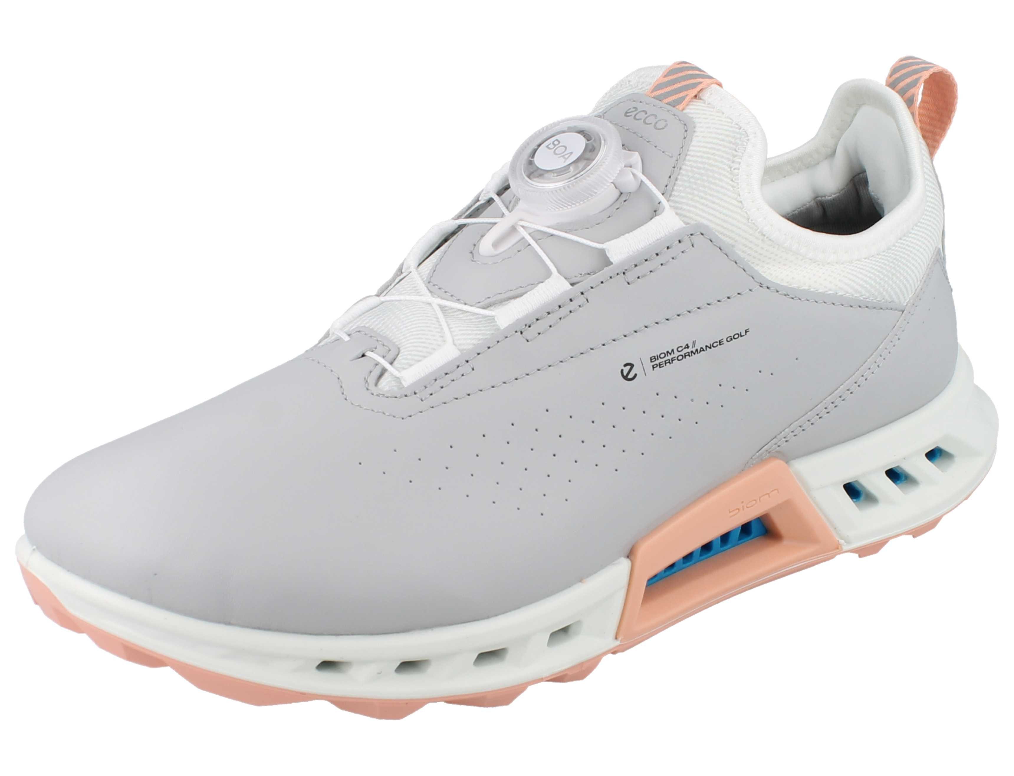 Ecco ECCO Biom C4 Damen Golfschuhe Boa grau Glattleder - Größe: 39 Golfschuh Wasserdicht