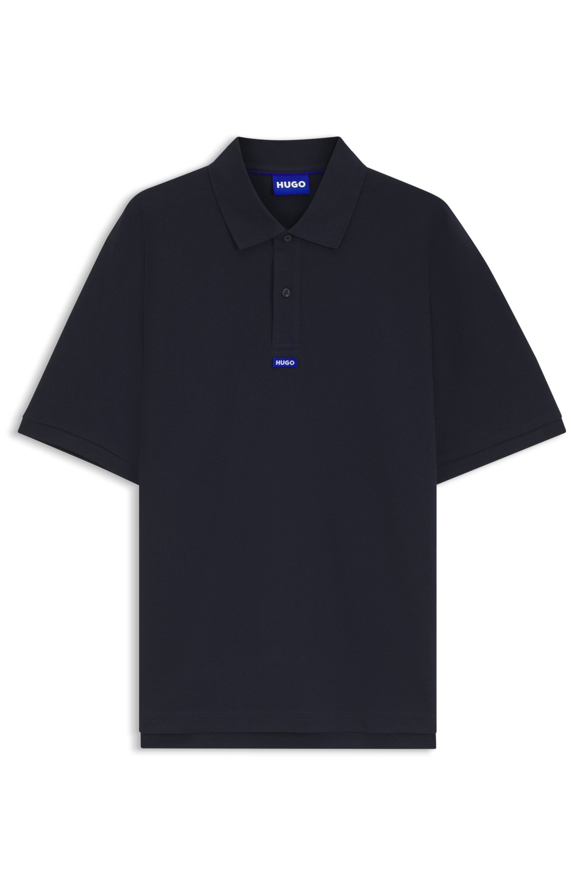 HUGO Poloshirt Nolitos Polokragen, Loose Fit, reine Baumwolle