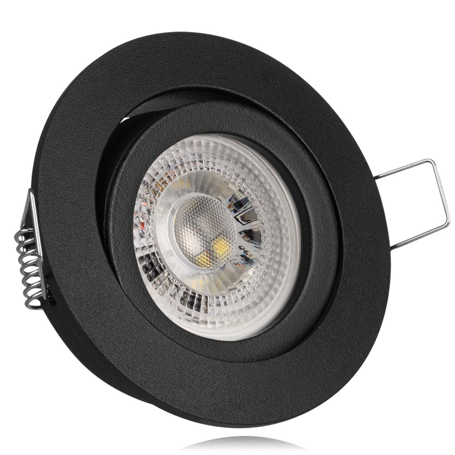 LEDANDO LED Einbaustrahler RGB mit Set in - 11 von Einbaustrahler GU10 schwarz LEDANDO LED 3W LED