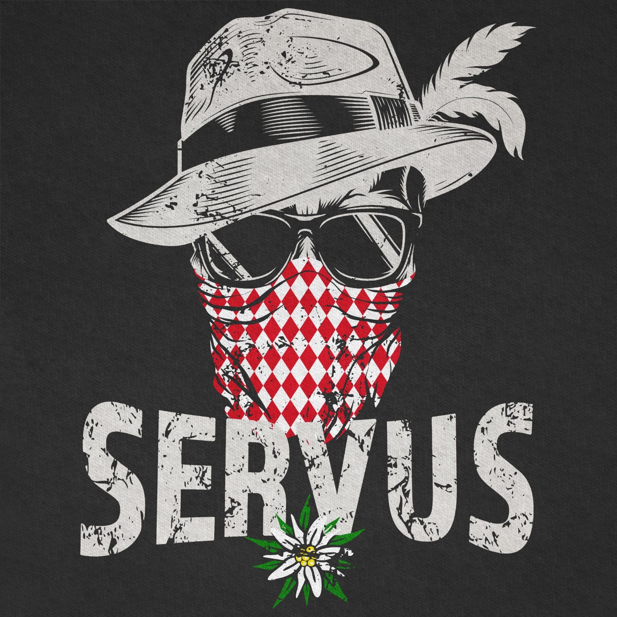 Shirtracer T-Shirt Lausbua Totenkopf Bayrisch Lausbub Tracht (1-tlg) Mode für Oktoberfest Kinder Outfit