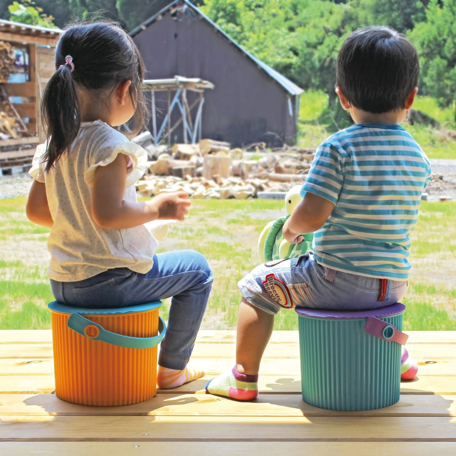 Hachiman Aufbewahrungsbox Hachiman Omnioutil Mini-Eimer Vivid Grün 4 l