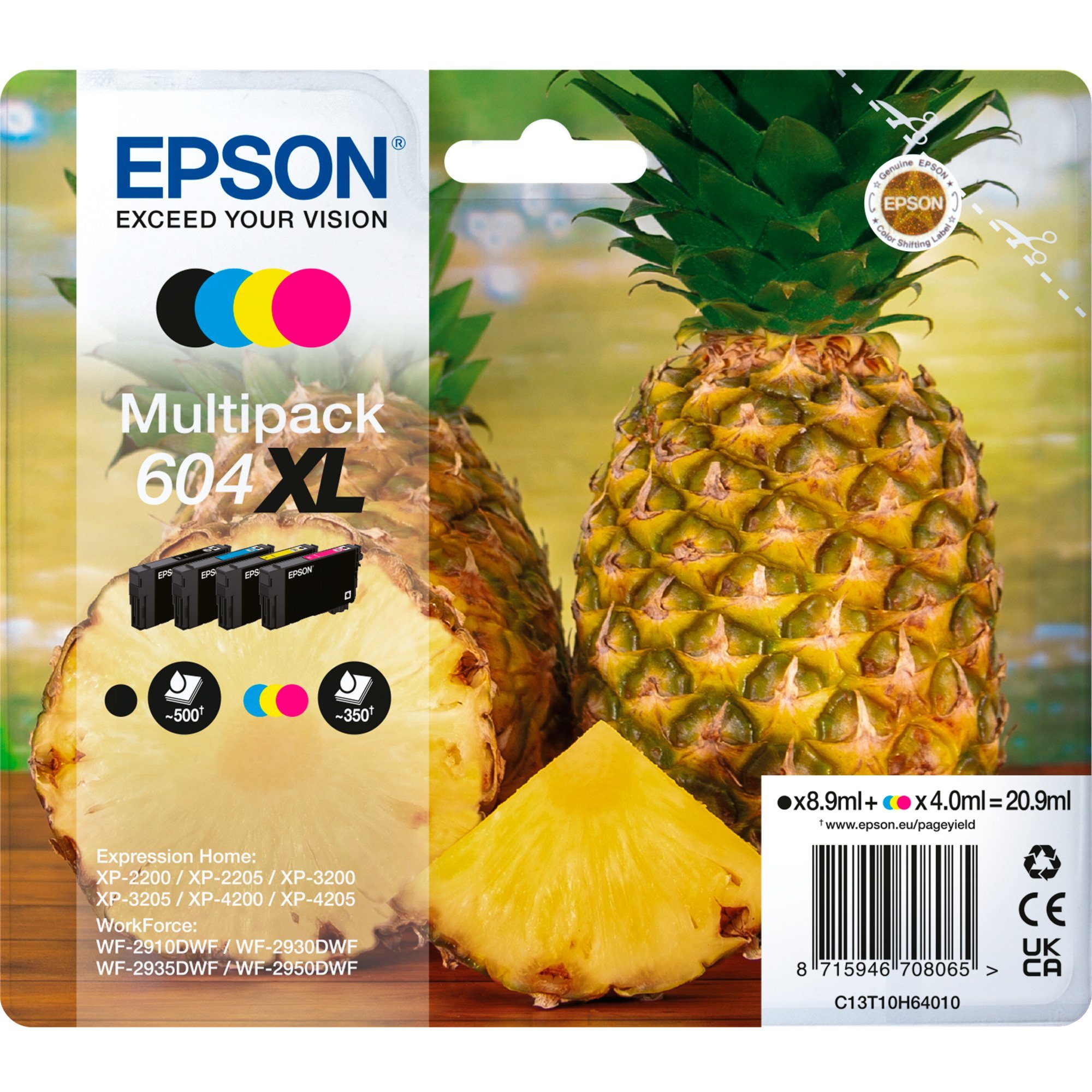 Epson 604XL Epson Tintenpatrone Tinte Multipack (C13T10H64010)