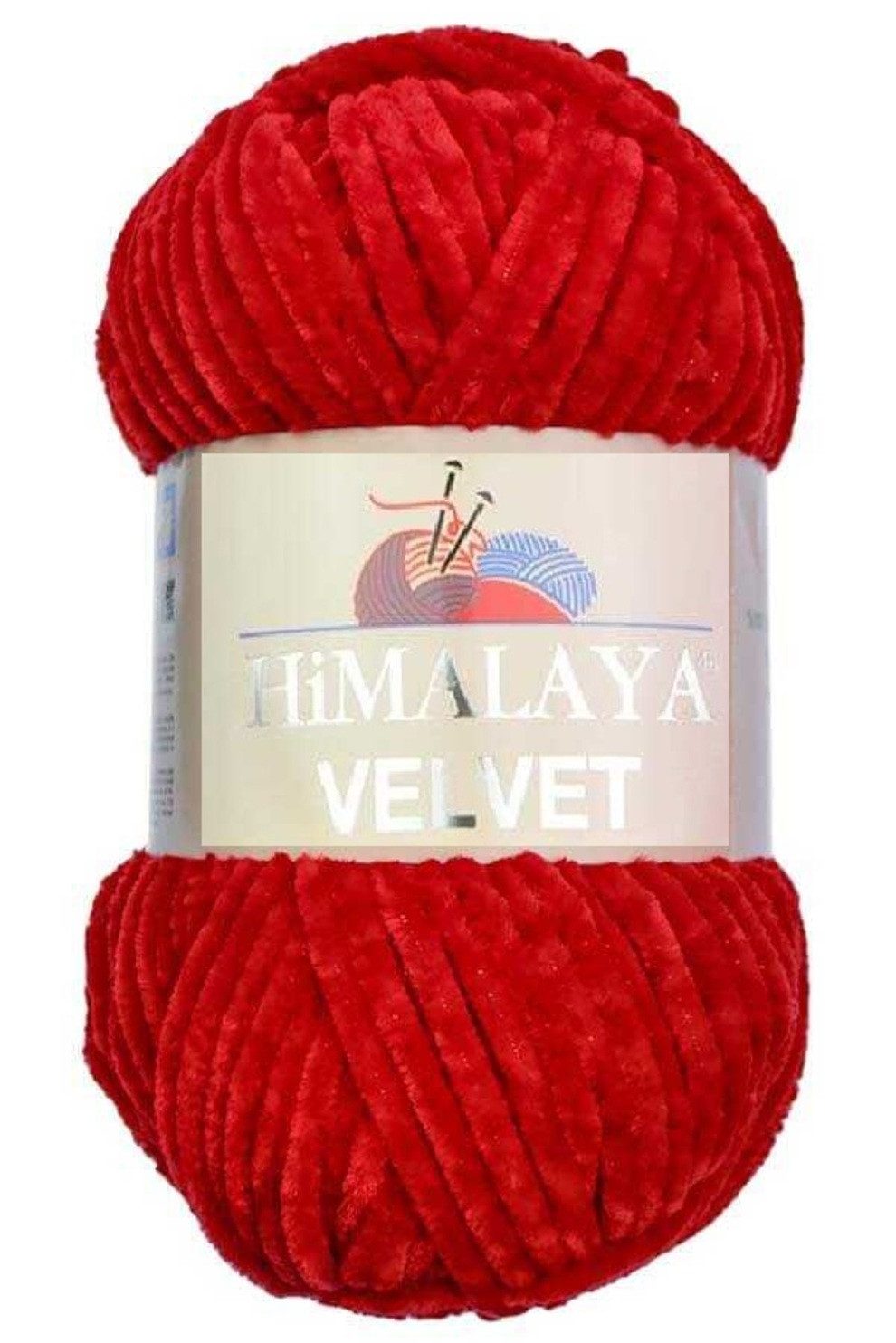 Himalaya Velvet Wolle - 100% Micro-Polyester, 100g/120m, Stärke 6 Super Bulky Häkelwolle, 120 m (Einzel-Pack, 1-St., Wolle), Superbauschiges Chenille Garn