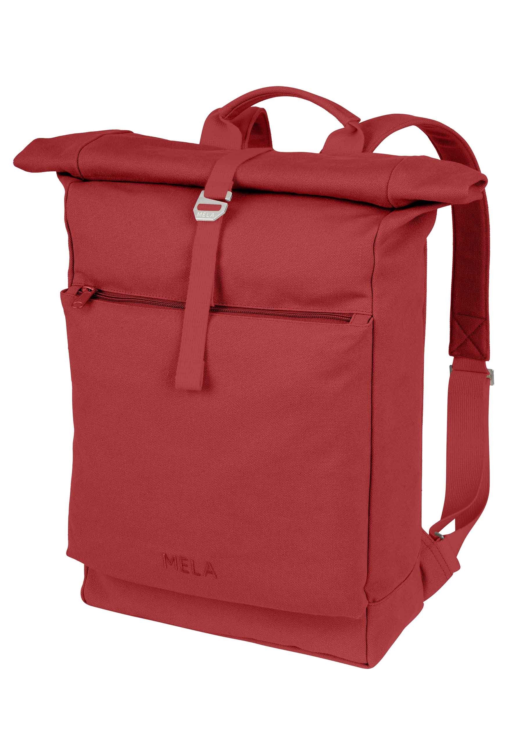 erweiterbaren mit Rolltop AMAR, Rucksack Veganer Volumen burgunderrot MELA Rucksack