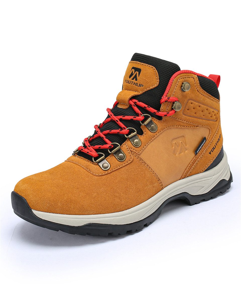 YOUTHUP Herren High-Top Sportschuh Wanderschuh wasserabweisend rutschfest