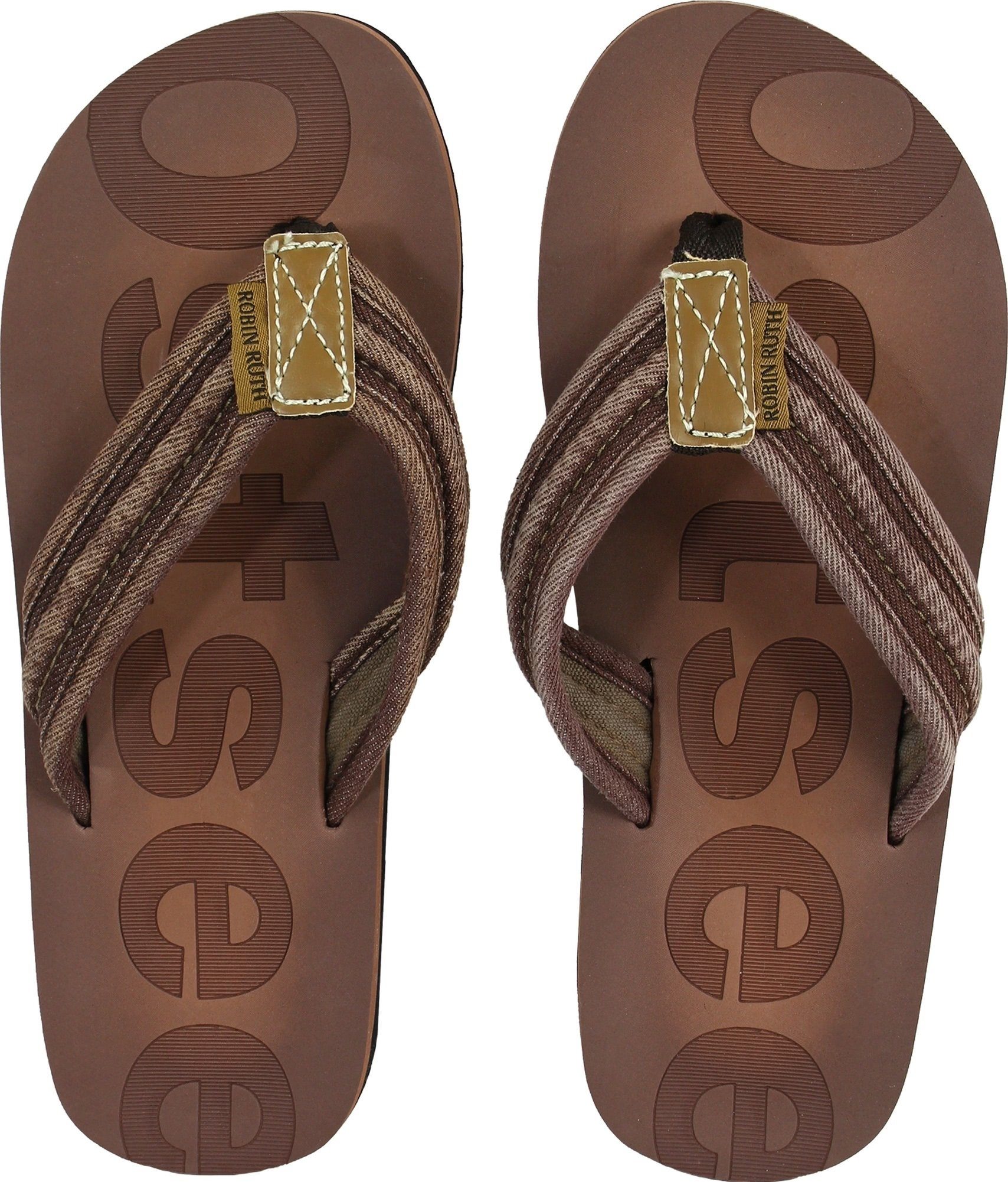 Robin Ruth Robin Ruth Zehensandale Herren Zehentrenner (Zehentrenner) Zehentrenner Canvas, Synthetik, braun, Ostsee