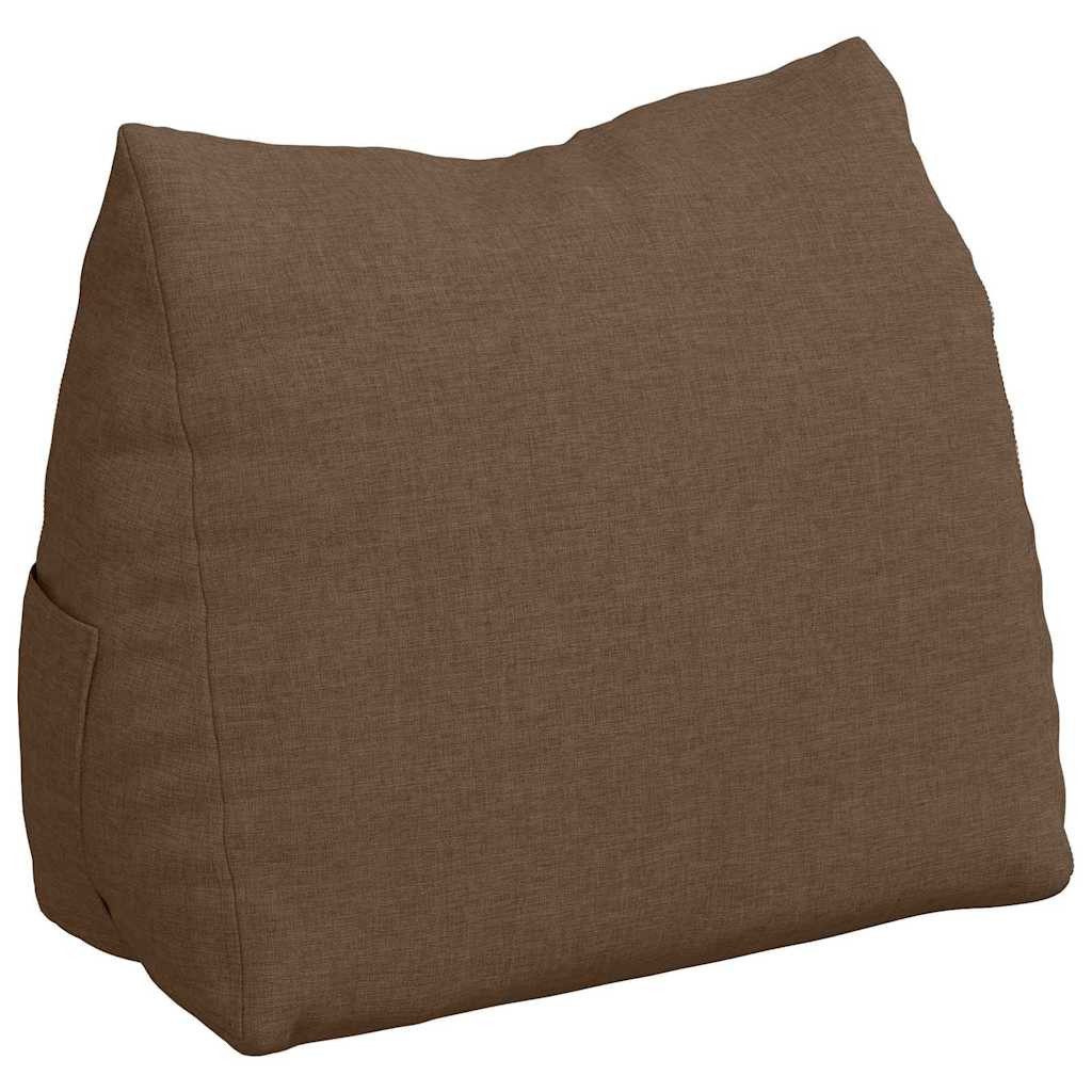 vidaXL Rückenkissen Rückenkissen Braun 45 x 20 x 35 cm Stoff, 1-tlg.