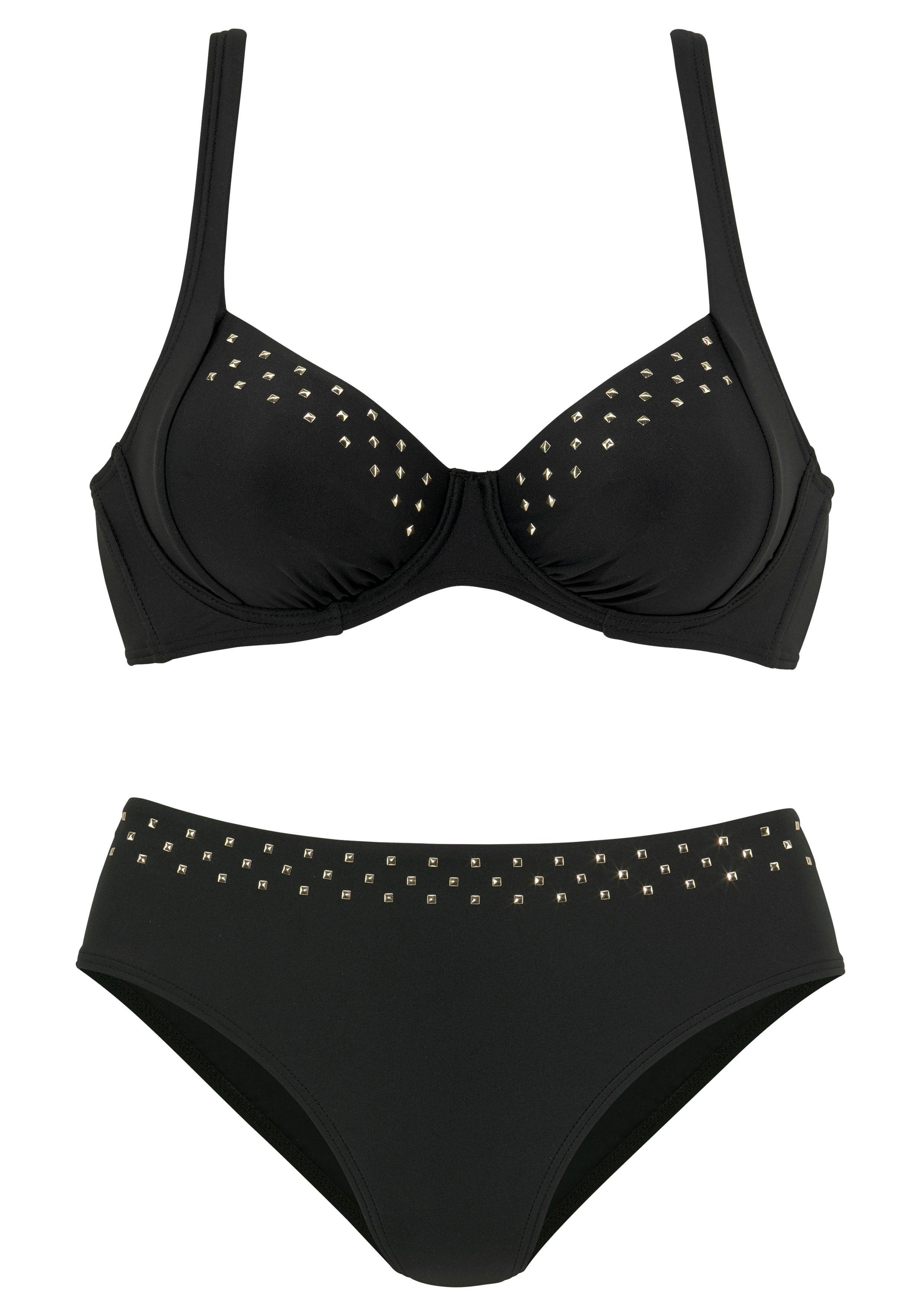 LASCANA Bügel-Bikini mit Ziernieten – Bild 2 von 5