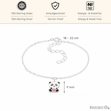 Monkimau Armkette Armkette mit Panda Anhänger Silber Schmuck (Packung)