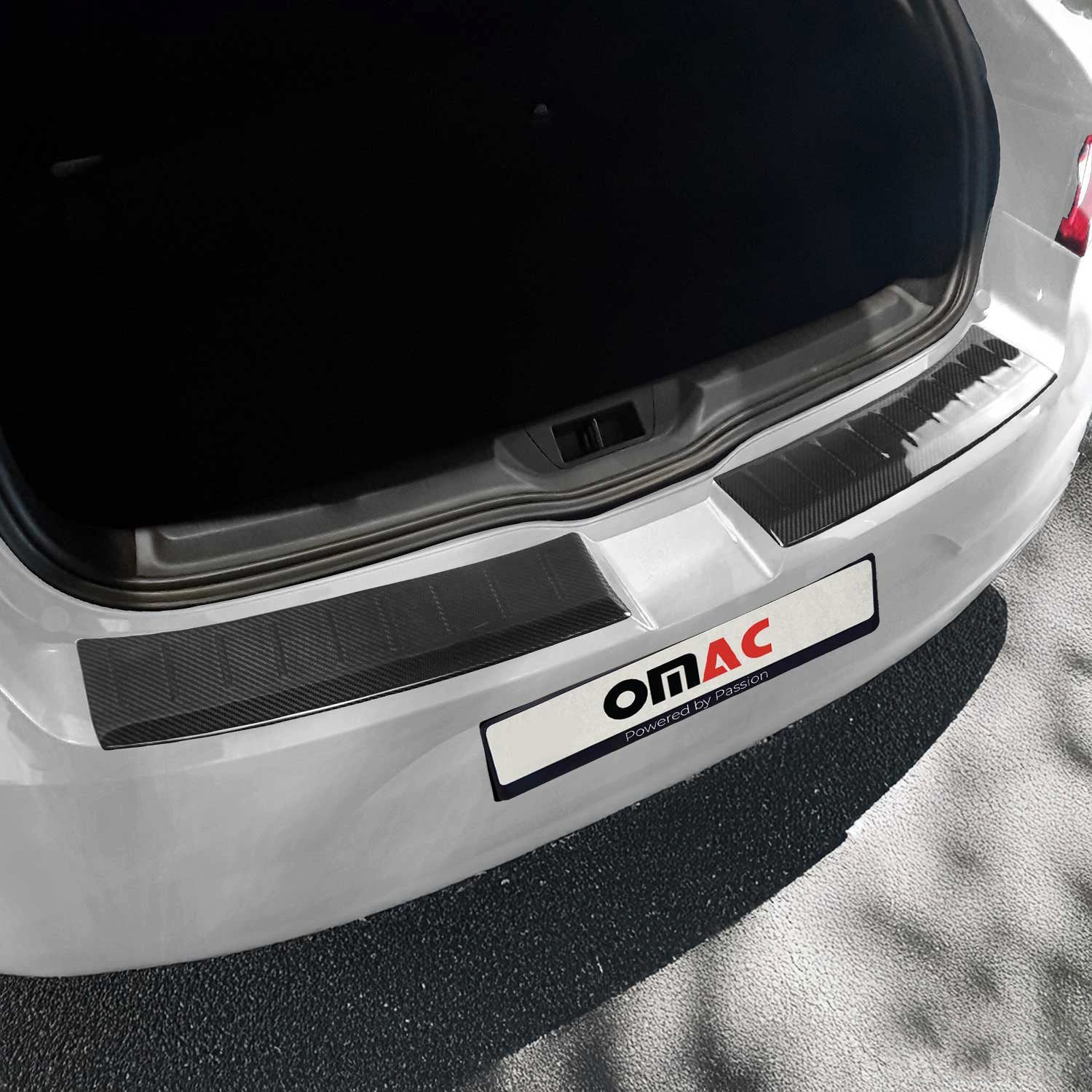 OMAC Ladekantenschutz für Renault Megane 2016-2019 Kohlefaser 2tlg, Zubehör für Renault Megane 2016-2019, Langlebig,Einfache Reinigung,Einfache Installation,Rostbeständig