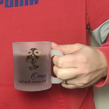 speecheese Tasse Oma hab dich immer lieb Glas Tasse Besonders geeignet als Geschenk zu