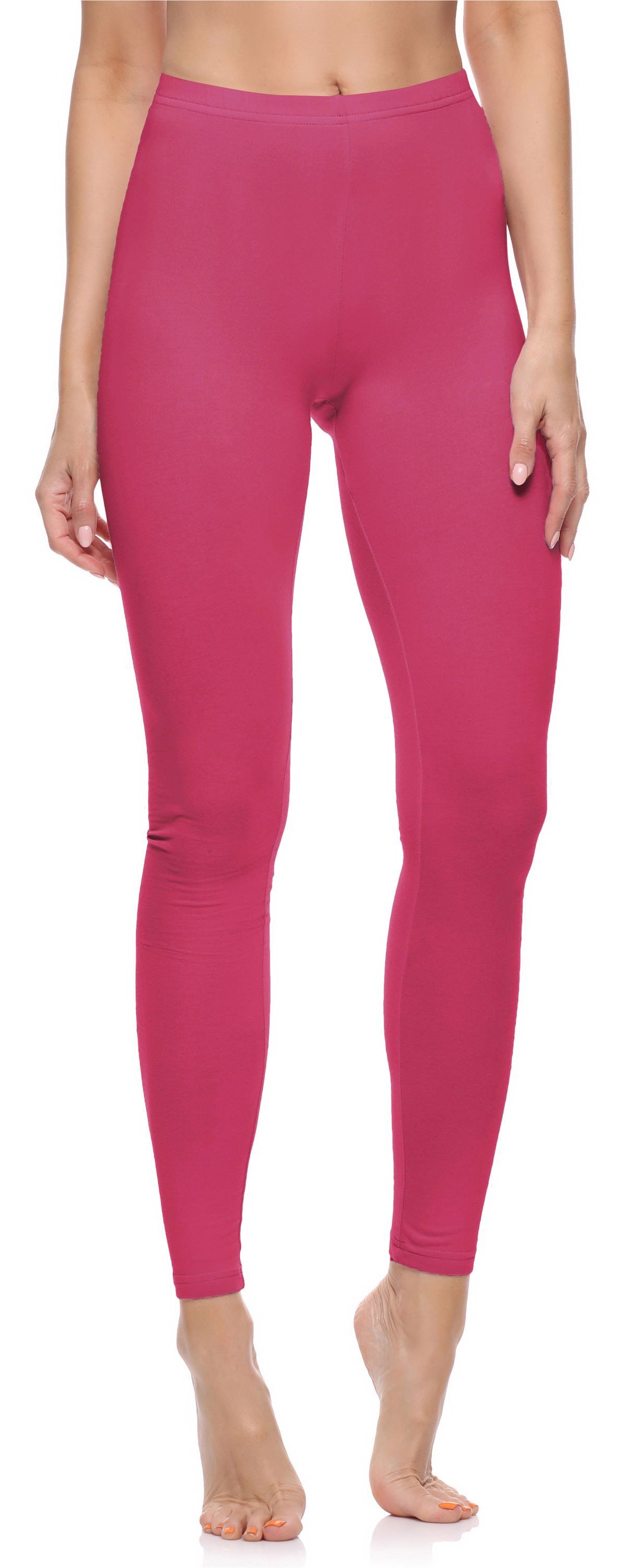 Merry Style Leggings Damen Hosen aus Baumwolle MS10-198 (1-tlg) elastischer Bund, eng