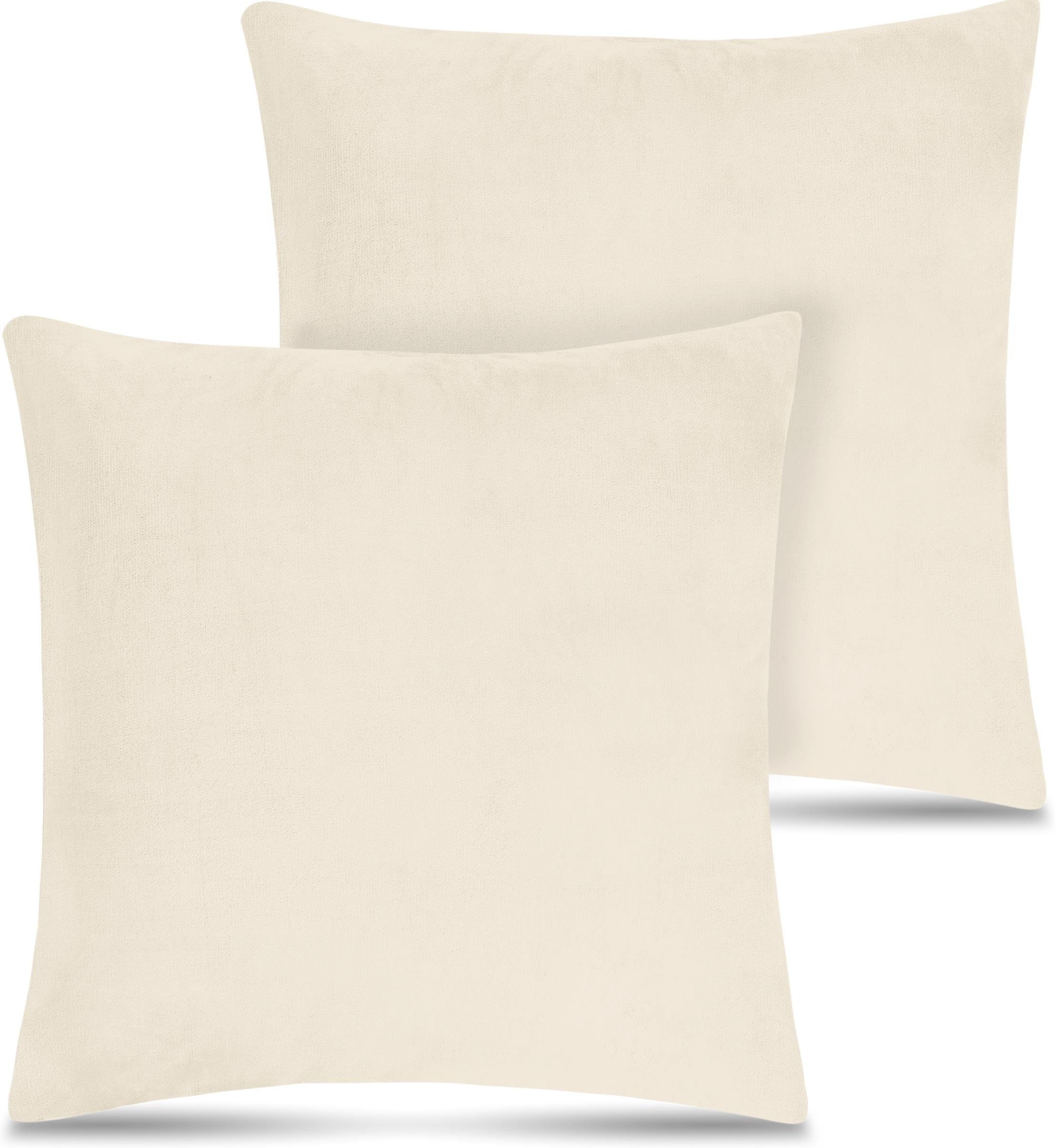 Aspero Kissenbezüge 2 Flanell Kissenbezüge Asmara, aus extra weichem Material