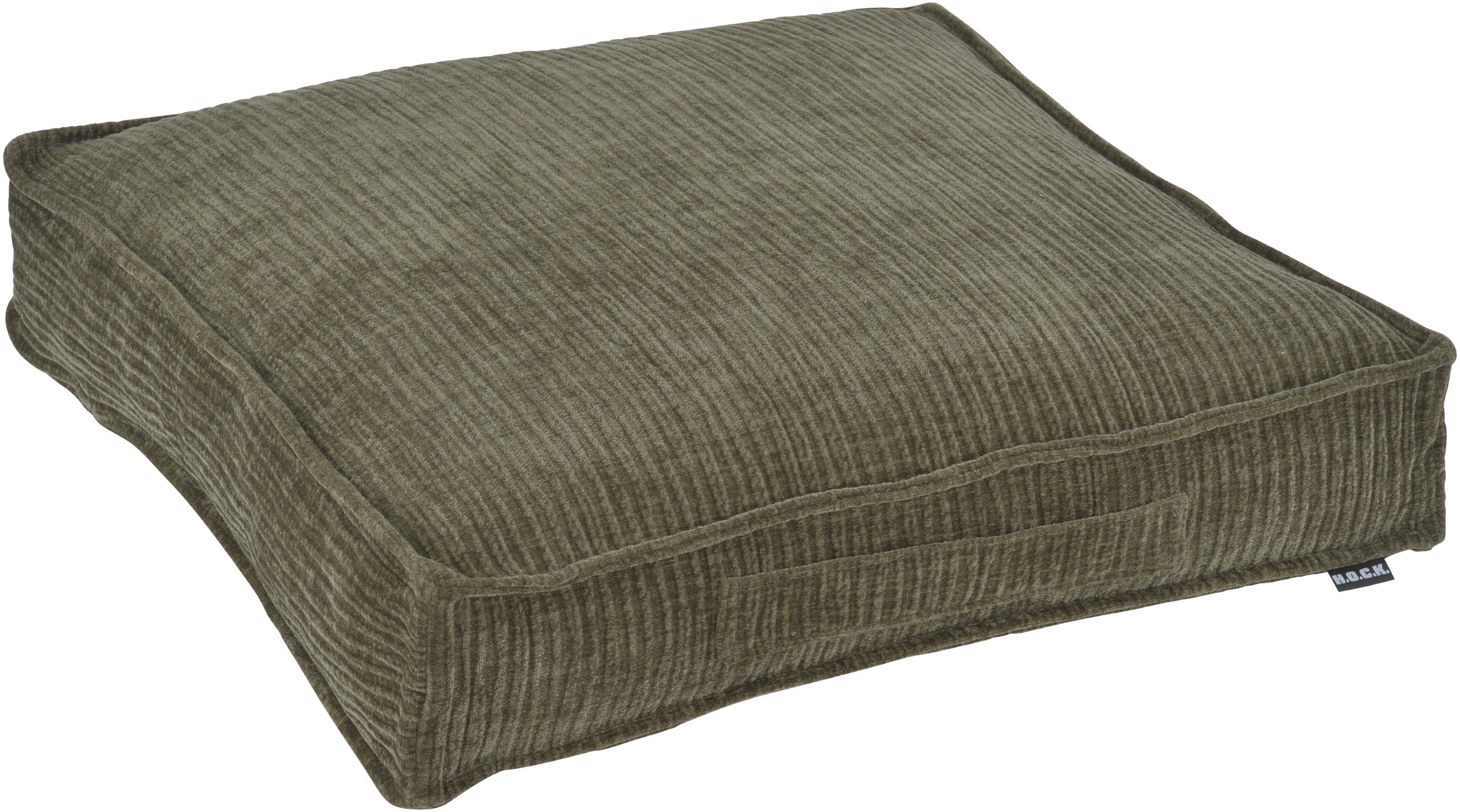 H.O.C.K. Sitzauflage Jonny, (1 St), Cordkissen inkl. Füllung, 50x50x10cm, Matratzenkissen, strukturiert