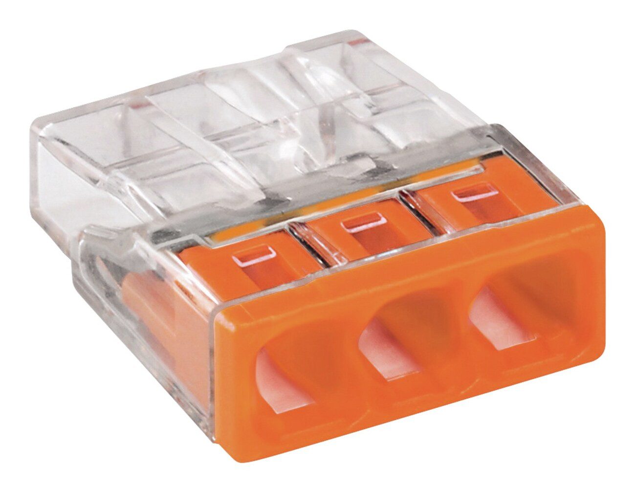 Heidemann Verbindungsklemme, Wagoklemme 3 x 0,5 - 2,5 qmm