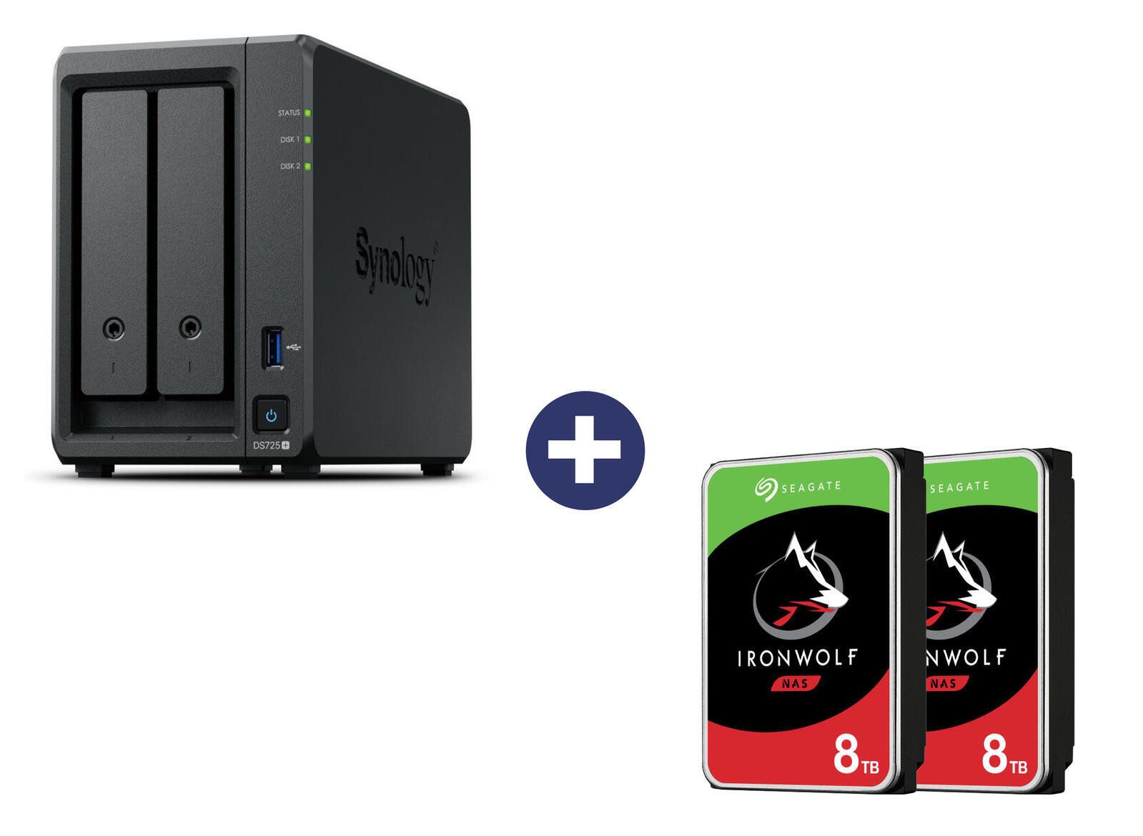 Synology Synology Disk Station DS725+ NAS-Server HDD-NAS-Festplatte