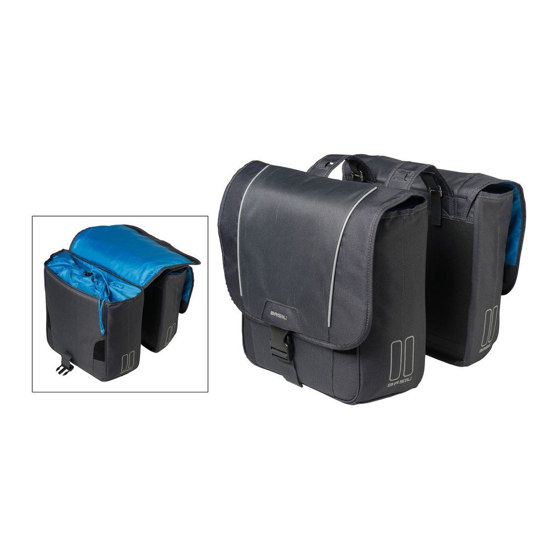 Basil Fahrradtasche Doppelpacktasche Sport Design, Kordelverschluss, 32 Liter