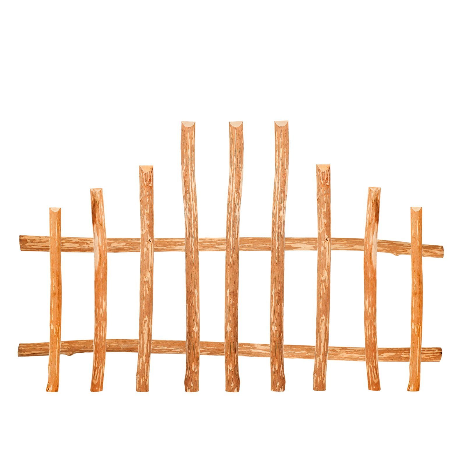 BooGardi Staketenzaun Zaunlatten Haselnuss, (1-St., Höhe 30cm x Breite 4-5cm · viele Größen), Holzlatten Gartenzaun Zaunbrett Holzzaun Latten – Bild 5 von 5