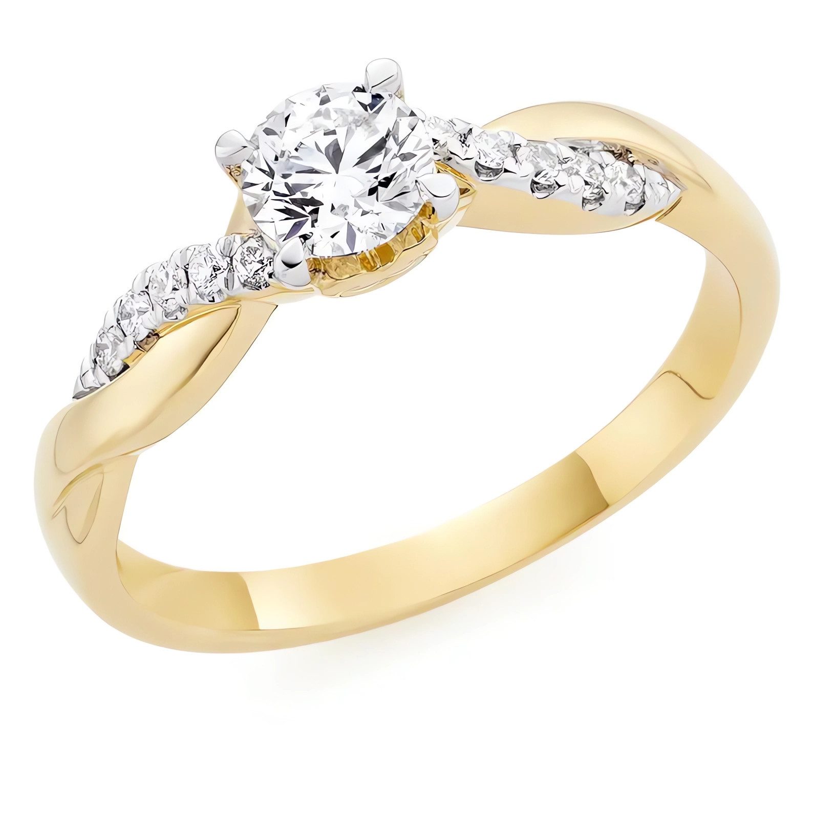 Jumpeak Diamantring Diamant Ring Damen,Gold Ring,Lab Grown Diamant Ring,Run günstig online kaufen