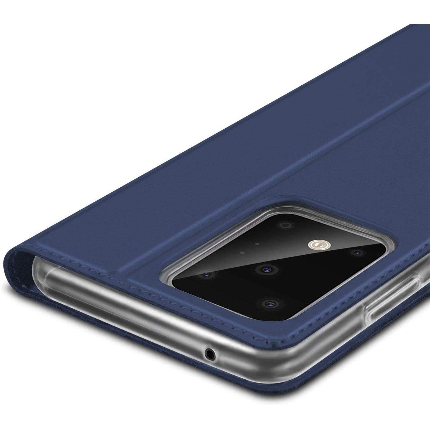 CoolGadget Handyhülle Klapptasche Wallet Kartenfach für Samsung Galaxy S20 Ultra 6,9 Zoll, Ultra Slim Flip Case Hülle Klapphülle Cover Schutzhülle
