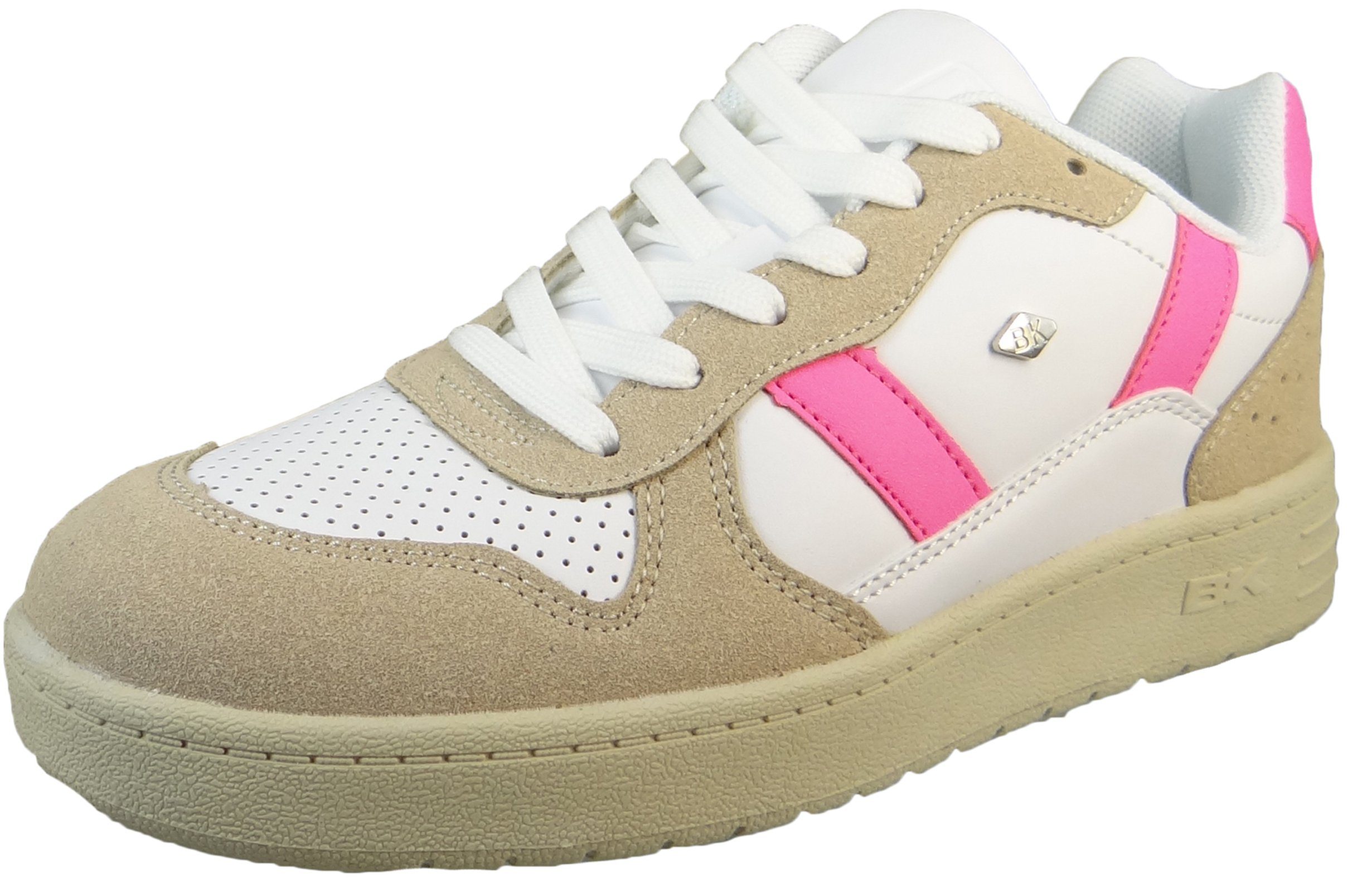 British Knights B47-3616 01 White/Beige/neon pink Sneaker