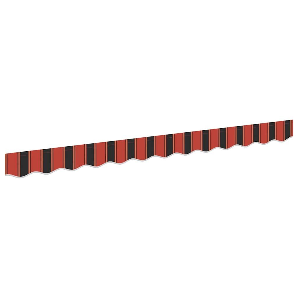 vidaXL Markisenschürzen-Ersatz Orange / Schwarz / Gelb 2,5 m Polyester (1-St)