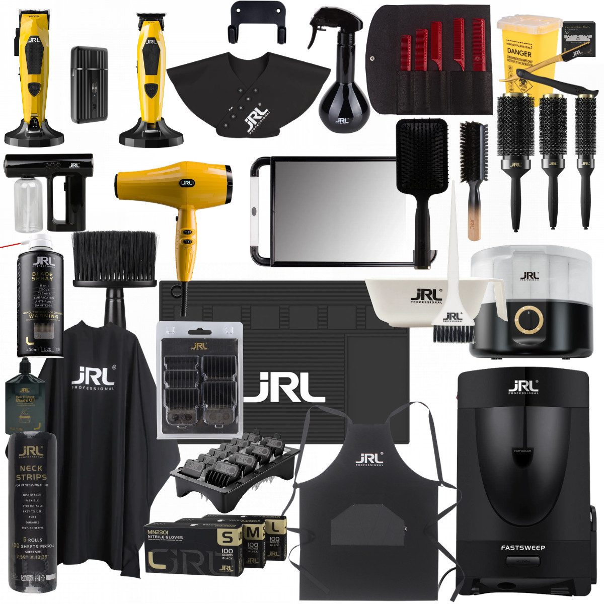 JRL Haarschneider JRL Friseursalon Startersets, Komplettes Friseursalon-Starterset, Smart-Clip-Technologie mit automatischer …