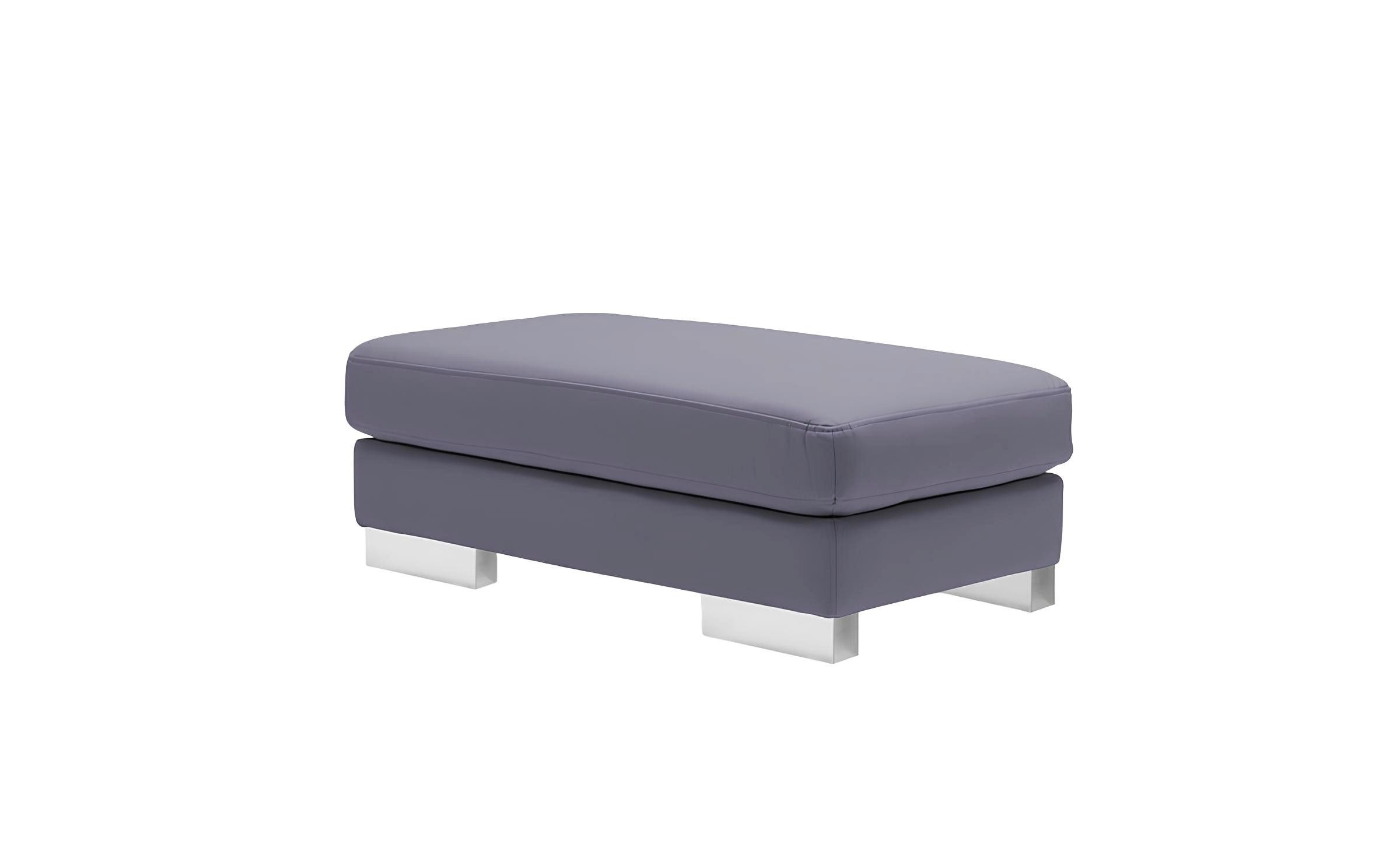 Xlmoebel Hocker XXL Club Fußhocker aus Leder und Designer-Textil in modernem Design (Hocker Rossa), Hergestellt in Europa