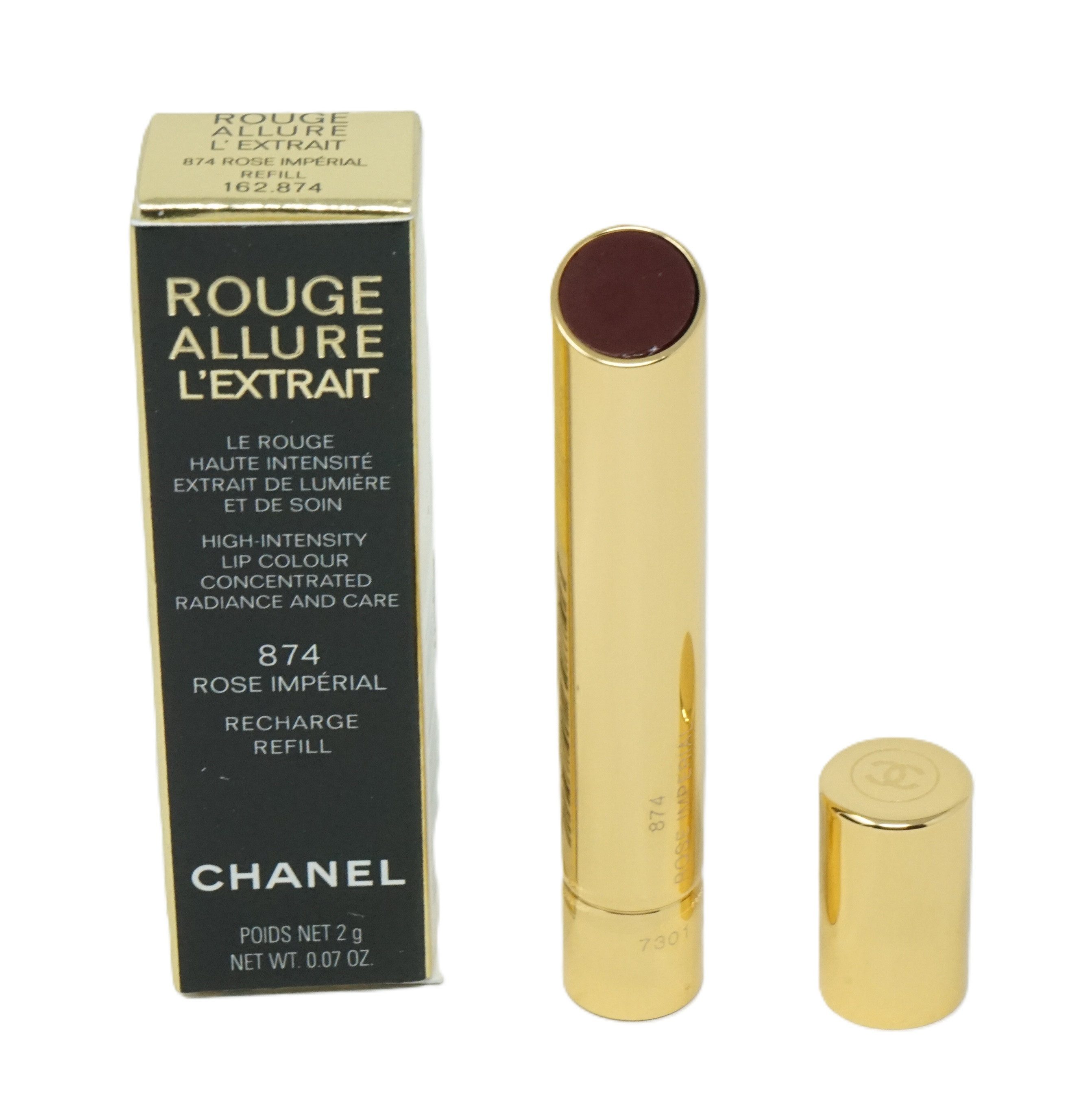 Lippenstift Chanel Rouge Allure L'Extrait nachfüllbare stift 874 Rose Imperial 2g
