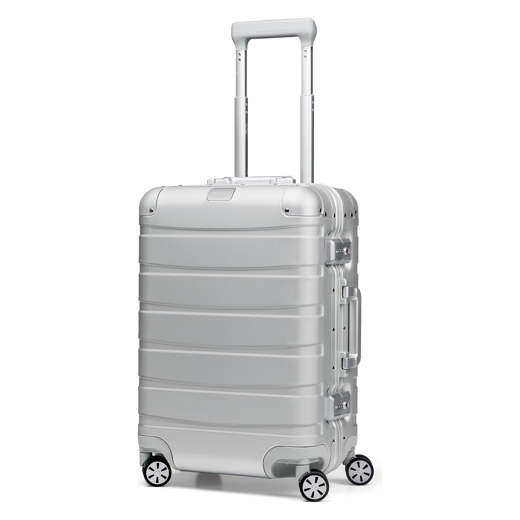 Redolz Handgepäck-Trolley Pro Aluminium, 4 Rollen, Aluminium