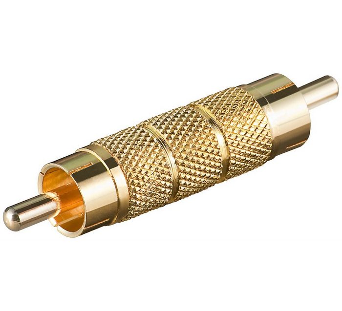 Goobay Goobay Cinch Adapter Stecker zu Stecker Goldausf Audio-Kabel