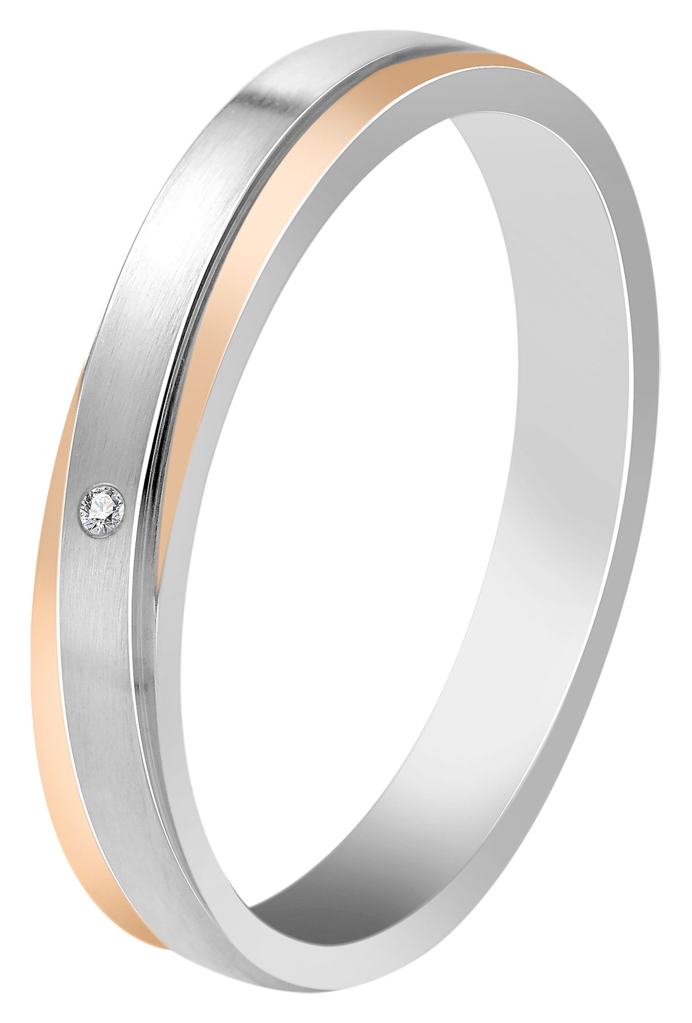 AKZENT Partnerring Dayany edelstahl, Damen Ring günstig online kaufen