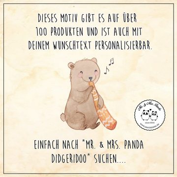 Mr. & Mrs. Panda Mauspad Didgeridoo Yoga - Schwarz - Geschenk, Musikinstrument, Mousepad, Einz (1-St), Handgelenkschonend