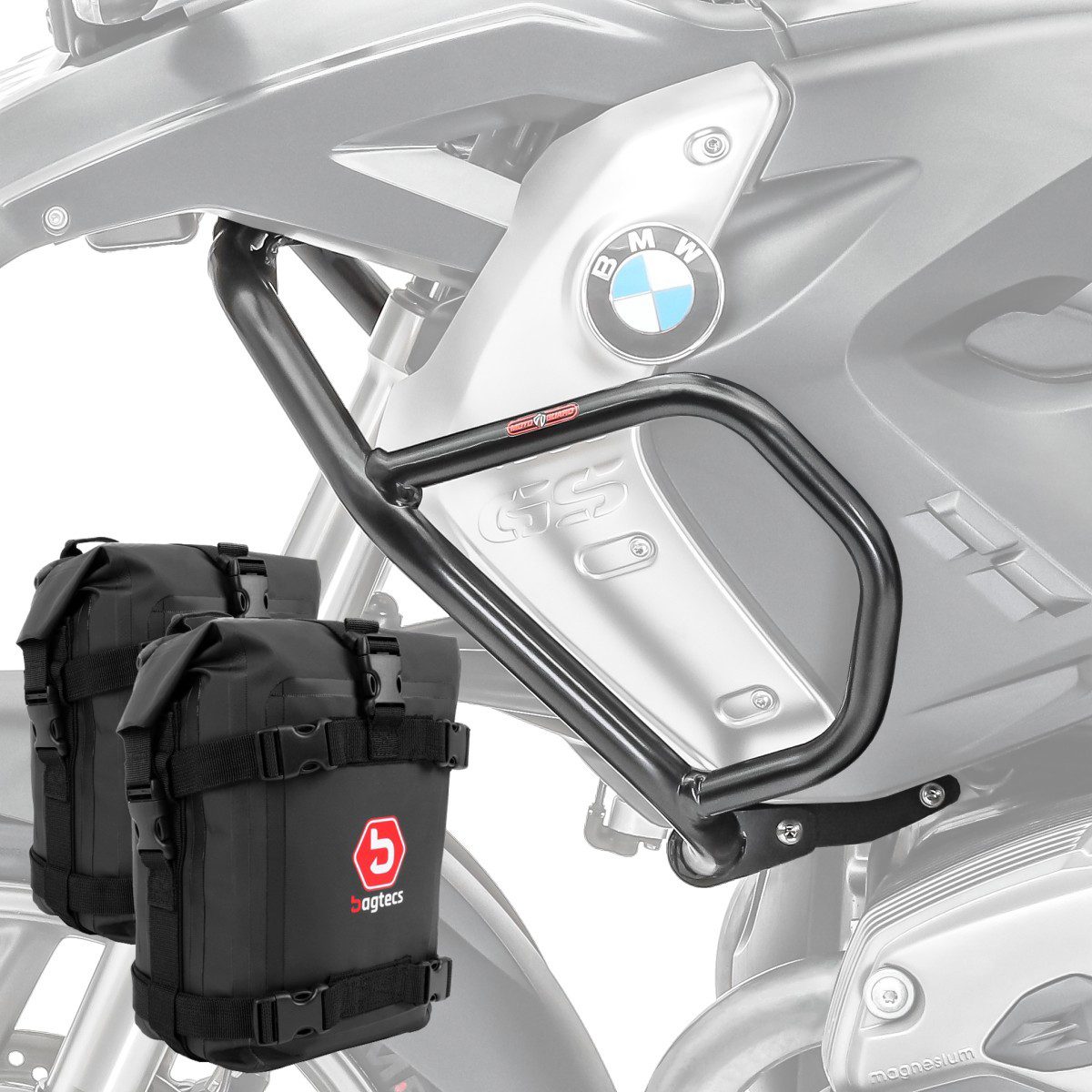 Motoguard Motor-Schutzhülle Set Verkleidungsschutzbügel + Taschen L für BMW R 1200 GS 08-12