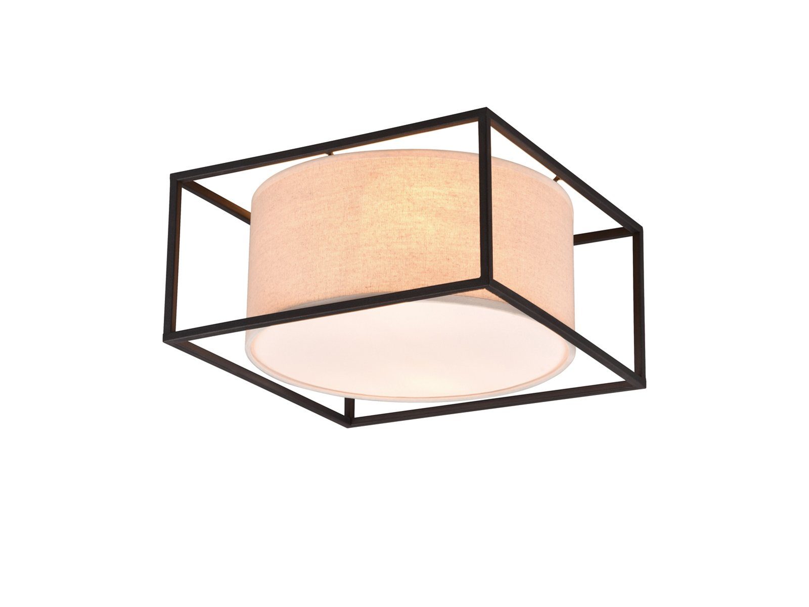 TRIO Leuchten LED Deckenleuchte, Dimmfunktion, LED wechselbar, warmweiß, dimmbar über Schalter Designklassiker klein Landhaus Stil