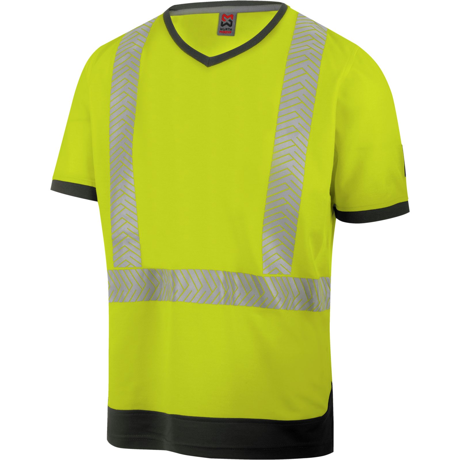 Würth MODYF Warnschutz-Shirt Fluo EN 20471 Hi-Vis Shirt für Herren Professionelles Warnschutz T-Shirt für Handwerker