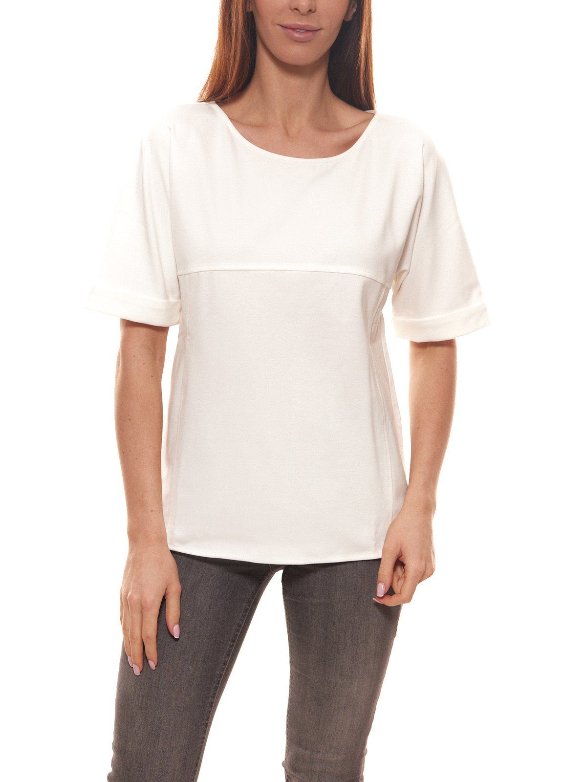 IMPERIAL Rundhalsshirt »IMP by IMPERIAL Rundhals-Shirt stylisches Damen  Freizeit-T-Shirt Sommer-Shirt Weiß« online kaufen | OTTO