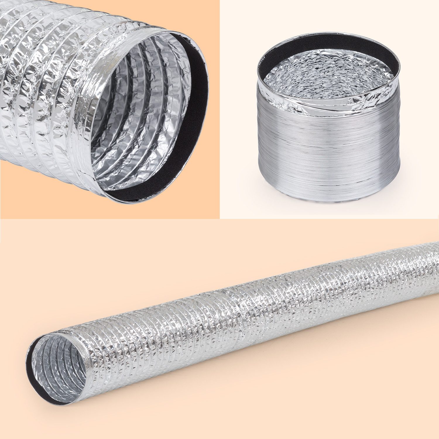 Klarstein Abluft-Set Abluftschlauch für Dunstabzugshauben