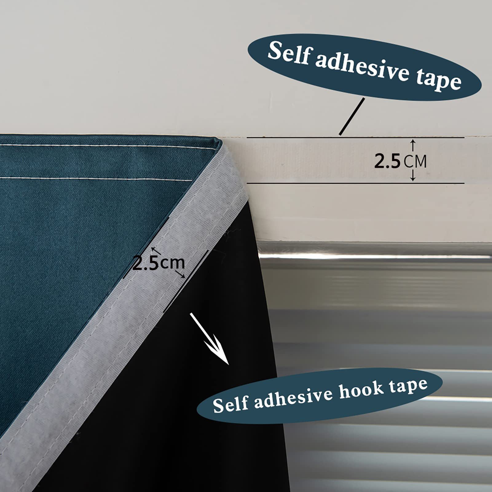 Verdunklungsrollo Selbstklebende, tragbare Verdunkelungsvorhänge, leicht zu günstig online kaufen