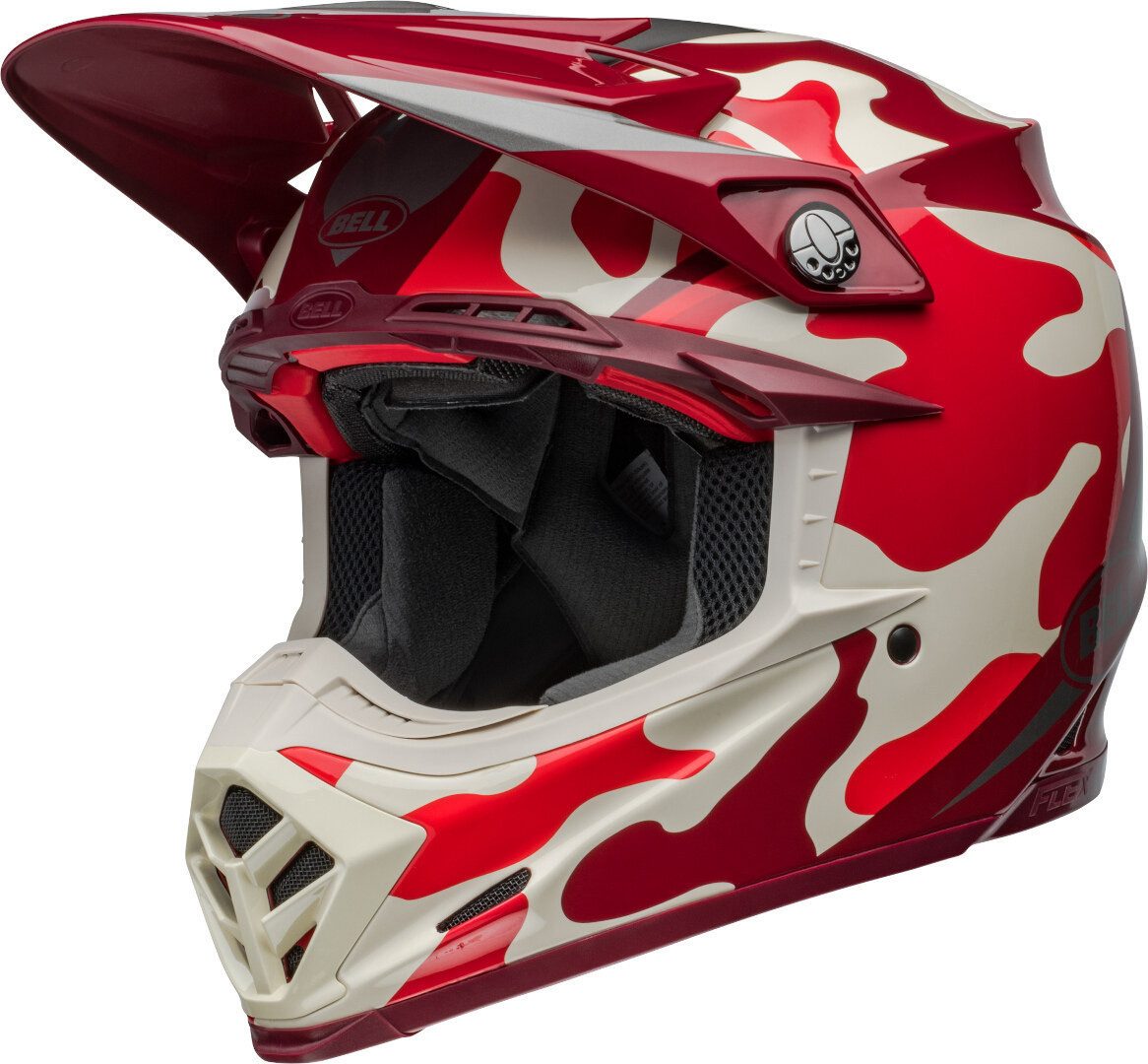 Bell Motocrosshelm Moto-9S Flex Ferrandis Mechant Motocross Helm, Notfallsystem-polsterung (eqrs)