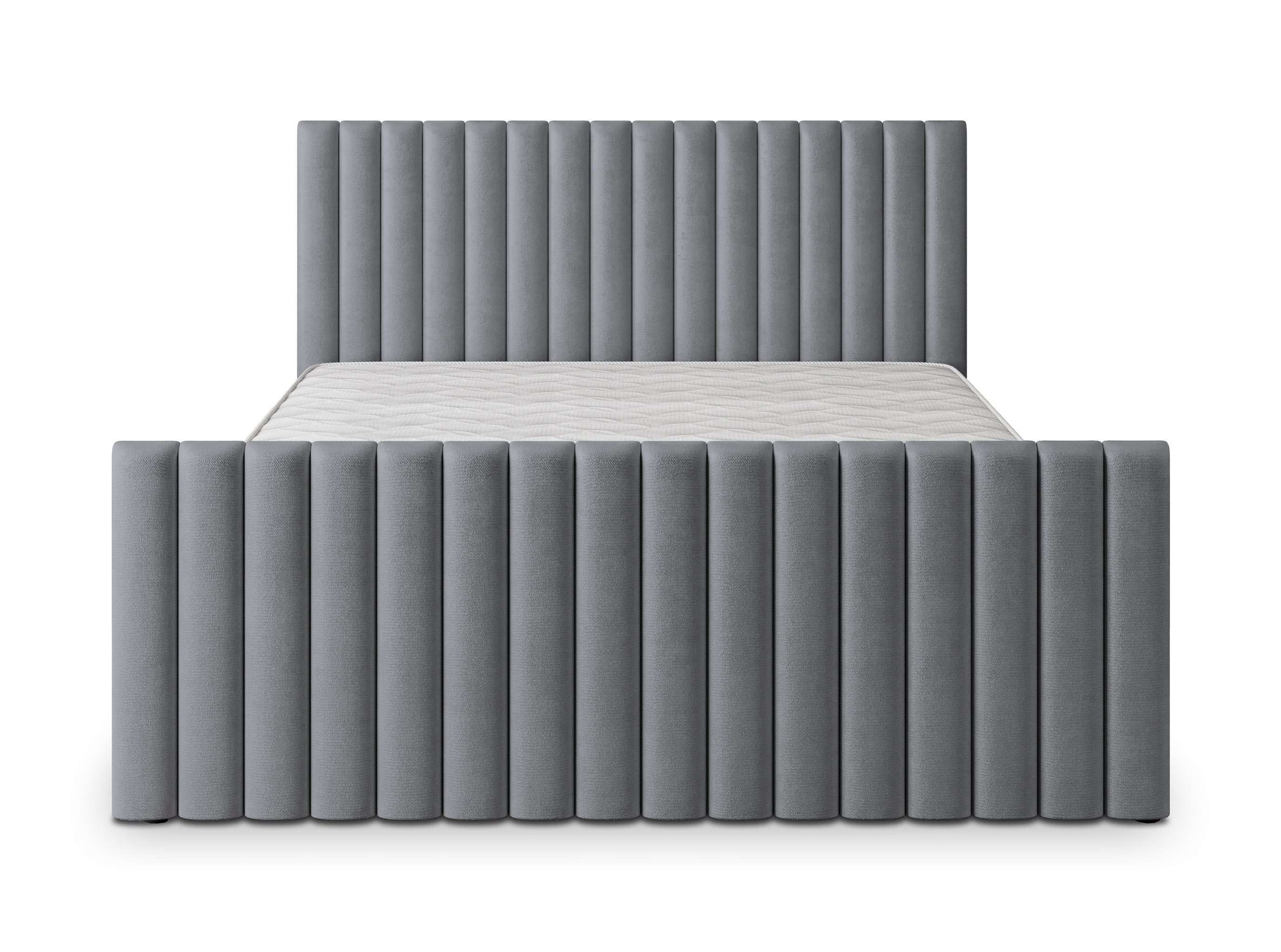 Masseno Polsterbett CANOVA 180x200 cm grau (mit Bettkasten und Lattenrost) – Bild 5 von 5