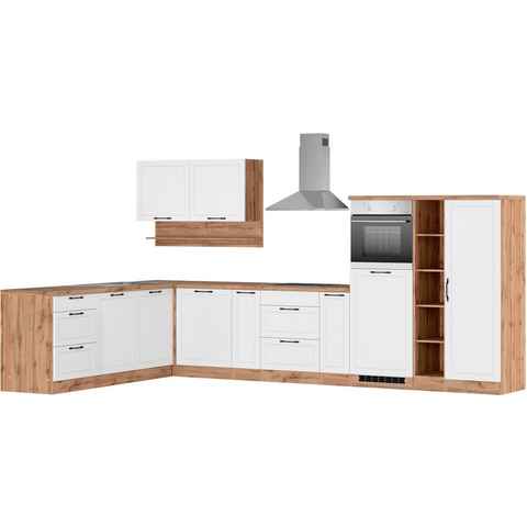 Kochstation Küche KS-Lana, Stellbreite 240/380 cm, wahlweise mit E-Geräten